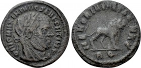 DIVUS MAXIMIANUS HERCULIUS (Died 310). Quarter Follis. Rome. Struck under Constantine I.