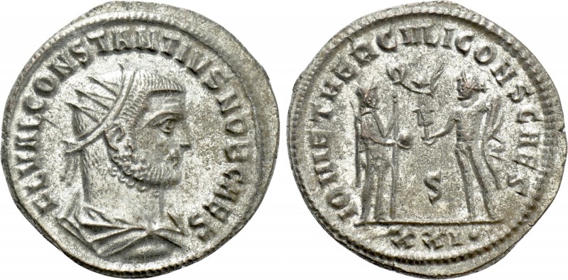 CONSTANTIUS (Caesar, 293-305). Antoninianus. Antioch. 

Obv: FL VAL CONSTANTIV...