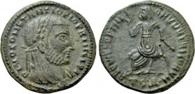 DIVUS CONSTANTIUS I (Died 306). Quarter Follis. Thessalonica. Struck under Constantine I.