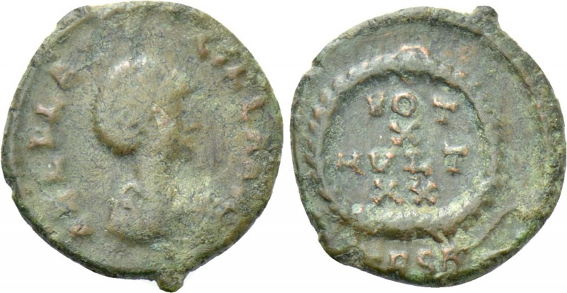AELIA FLACCILLA (Augusta, 379-386/8). Ae. Thessalonica. 

Obv: AEL FLACCILLA A...