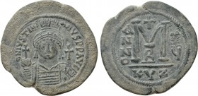 JUSTINIAN I (527-565). Follis. Cyzicus. Dated RY 15 (551/2).