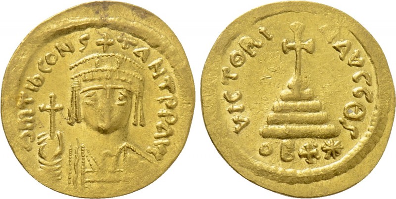 TIBERIUS II CONSTANTINE (578-582). GOLD Solidus. Constantinople. Light weight is...