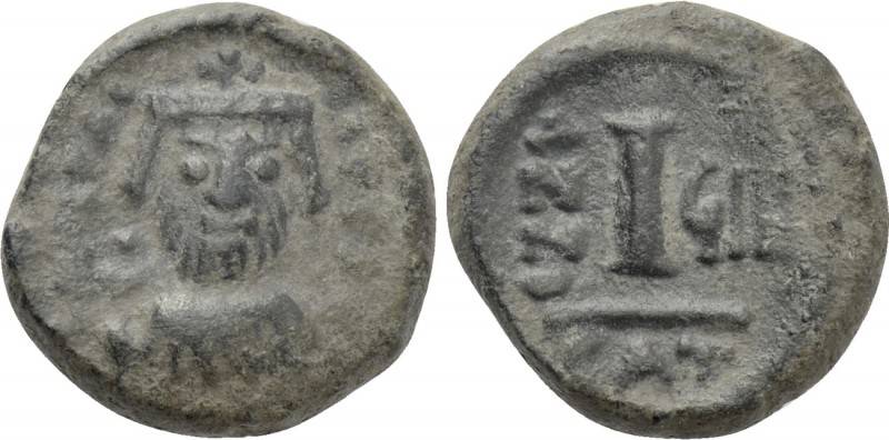 HERACLIUS (610-641). Decanummium. Catania. Dated RY 9 (618/9). 

Obv: Crowned,...