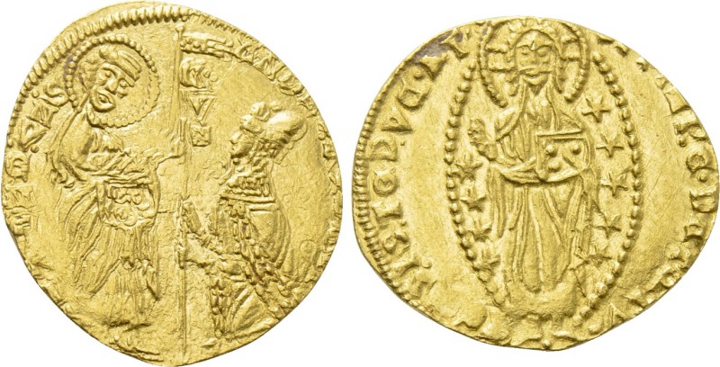 CRUSADERS. Chios. Maona Society (Circa 1347-1533). GOLD Ducat. Imitating Venice ...