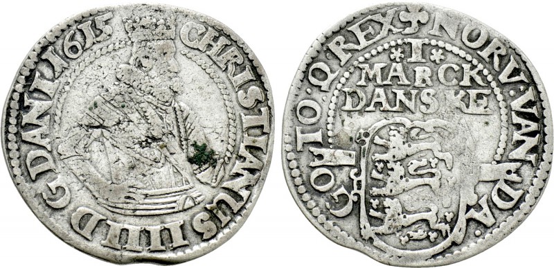 DENMARK. Christian IV (1588-1648). Mark (1615) København (Copenhagen). 

Obv: ...