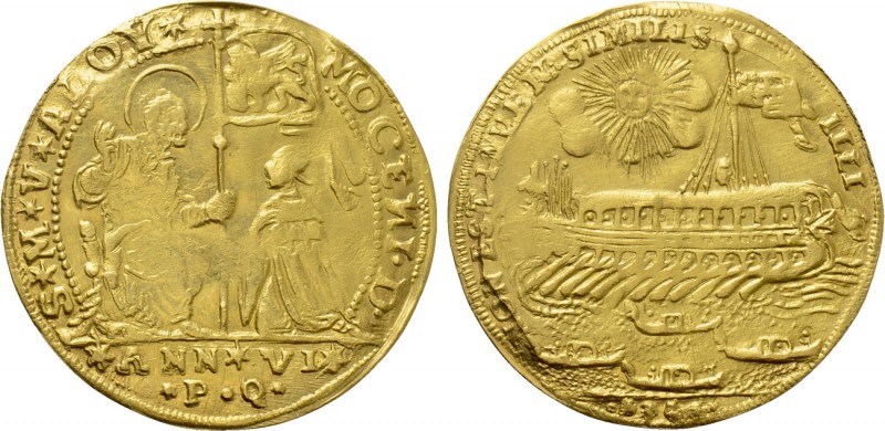 ITALY. Venice. Alvise III Mocenigo (1722-1732). GOLD Osella da 4 zecchini (1727/...