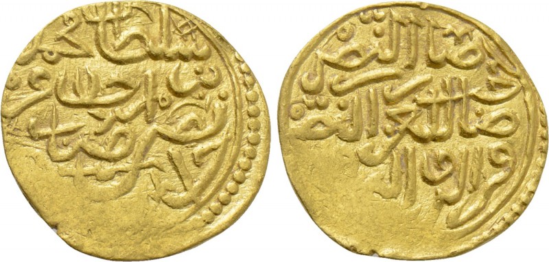 OTTOMAN EMPIRE. Sulayman I Qanuni (AH 926-974 / 1520-1566 AD). GOLD Sultani. Unc...
