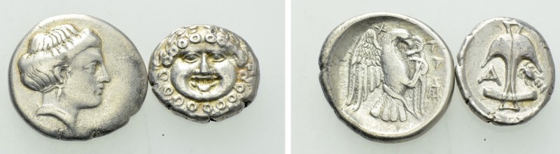 2 Greek Coins.

Obv: .
Rev: .

.

Condition: See picture.

Weight: g.
...