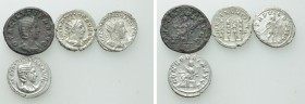 4 Coins of the Time Gordianus III / Philip the Arab.