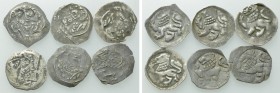 6 German Medieval Coins.