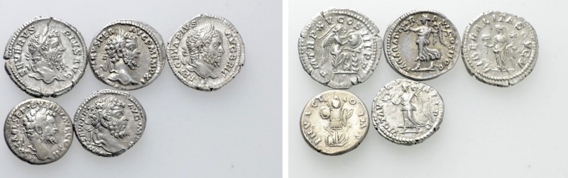 5 Coins of the Severeans. 

Obv: .
Rev: .

. 

Condition: See picture.
...