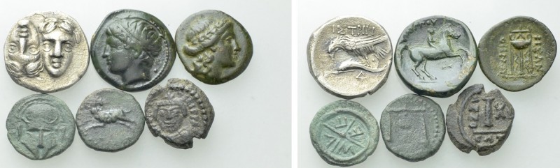 6 Ancient Coins. 

Obv: .
Rev: .

. 

Condition: See picture.

Weight: ...
