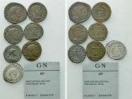 7 Coins of Maxentius and Diocletianus.