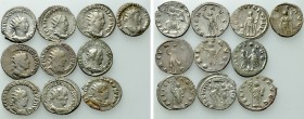 10 Antoniniani of Valerian.