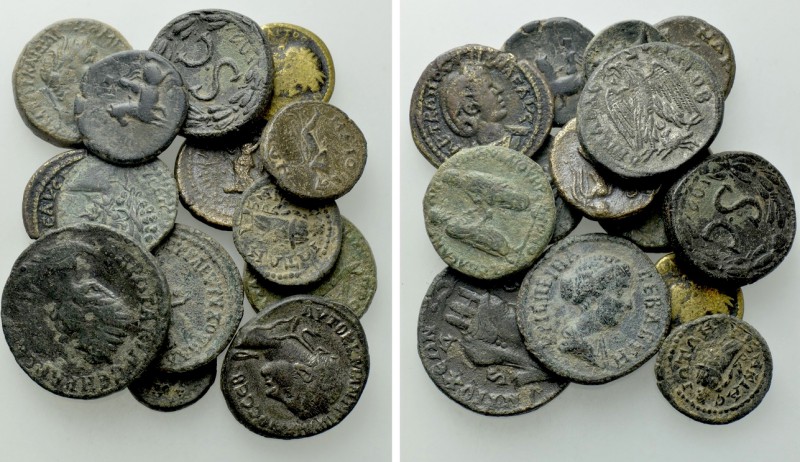 14 Roman Provincial Coins. 

Obv: .
Rev: .

. 

Condition: See picture ....