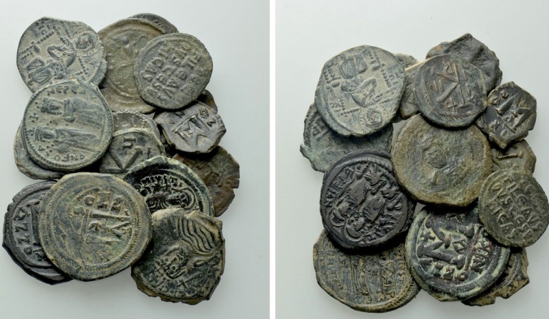 17 Byzantine Coins. 

Obv: .
Rev: .

. 

Condition: See picture.

Weigh...
