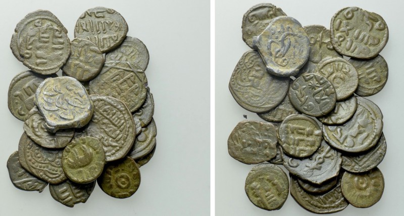 20 Islamic Coins. 

Obv: .
Rev: .

. 

Condition: See picture.

Weight:...