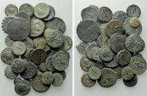 Circa 45 Greek Coins.
