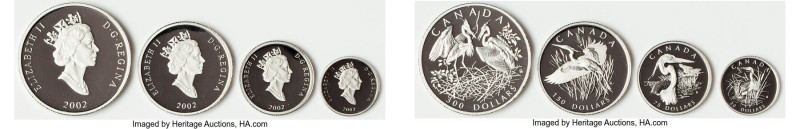Elizabeth II platinum Proof 4-Piece Set 2002 UNC, Mintage: 700. Set contains 30 ...