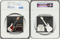 Elizabeth II 2-Piece Certified silver "Fender and Amp" 2 Dollars Reverse Proof Set 2023 PR70 NGC, 1) Bassman Amplifier (1 oz) 2) Precision Bass (1 oz)...
