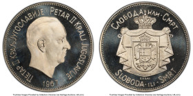Peter II franklinium Specimen Essai Crown 1967-FM SP69 PCGS, Franklin mint, KM-XE1. HID09801242017 © 2024 Heritage Auctions | All Rights Reserved