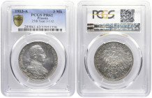 REICHSSILBERMÜNZEN PREUSSEN
Wilhelm II., 1888-1918. 3 Mark 1913 A Berlin 25jähriges Regierungsjubiläum. Die Auflagenzahl in Polierter Platte beträgt ...