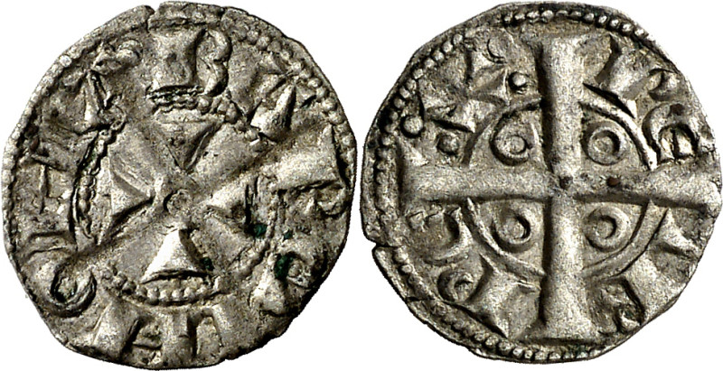 Pere I (1196-1213). Barcelona. Òbol. Atractiva. Escasa así. 0,41 g. EBC-.

Per...