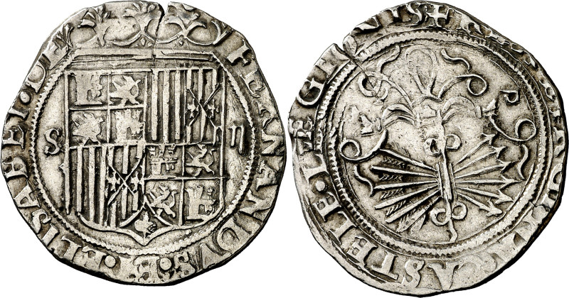 Reyes Católicos. Sevilla. 2 reales. (AC. 523). 6,85 g. MBC+.

Catholic Monarch...