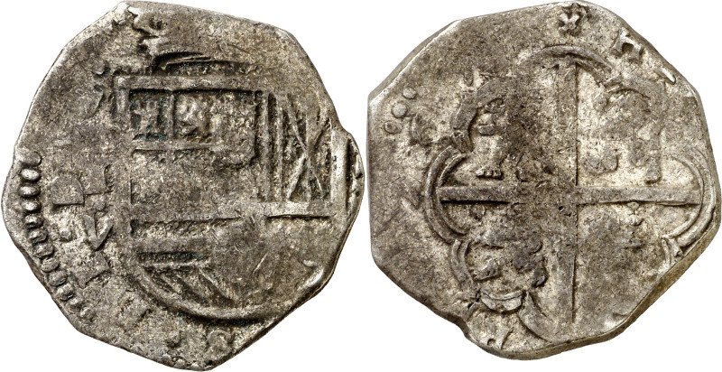 1613. Felipe III. Toledo. V. 4 reales. (AC. 842). Última cifra poco clara. Escas...