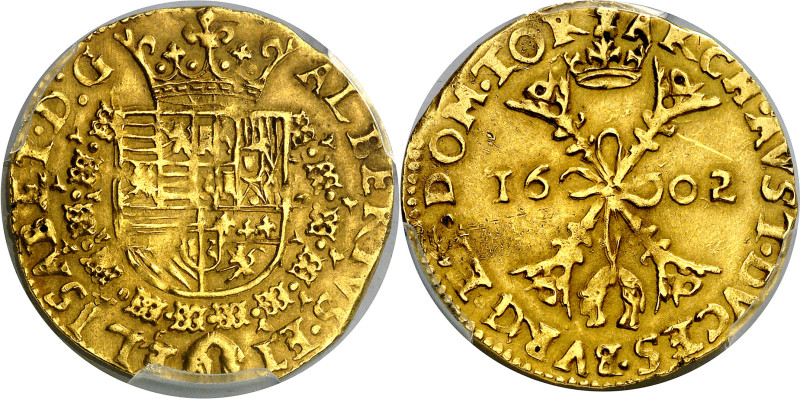 1602. Alberto e Isabel. Tournai. Doble albertín. (Vti. 462) (Vanhoudt 582.TO) (F...