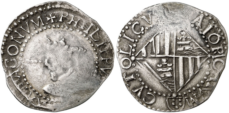 s/d. Felipe IV. Mallorca. 4 reales. (AC. 1045) (Cru.C.G. 4425c). Único ejemplar ...