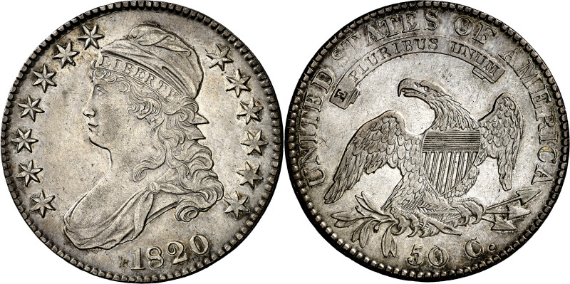 Estados Unidos. 1820. Filadelfia. 50 centavos. (KM. 37). Bella. Escasa. AG. 13,2...