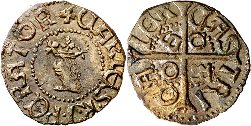 s/d. Carlos I. Cagliari. 1 callarés. (Vti. 327) (Cru.C.G. 4188) (MIR. 35). Bella...