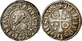 1612. Felipe III. Barcelona. 1/2 croat. (AC. 376) (Cru.C.G. 4342e). Leyendas intercambiadas. Bella. Rara y más así. 1,52 g. EBC.

1612. Felipe III. ...