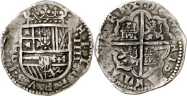 1611. Felipe III. Toledo. C. 4 reales. (AC. 837). Muy redonda. Rara así. 13,38 g. MBC+.

1611. Felipe III. Toledo. C. 4 reales. (AC. 837). Very roun...