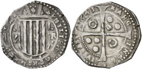 1641. Guerra dels Segadors. Barcelona. 5 rals. (AC. 67) (Cru.Segadors 213c) (Cru.C.G. 4521). Felipe IV. Ejemplar extraordinario. Ex Colección Crusafon...