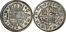 1684. Carlos II. Segovia. BR. 4 reales. (AC. 562). Muy bella. Rara así. 14,18 g. S/C-.

1684. Carlos II. Segovia. BR. 4 reales. (AC. 562). Very nice...