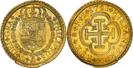 1721/19. Felipe V. Segovia. F. 8 escudos. (AC. 2262) (Cal.Onza 455). Bellísima. Pleno brillo original. Moneda exenta del pago de tasas de exportación....
