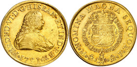 1751. Fernando VI. México. MF. 8 escudos. (AC. 786) (Cal.Onza 602). Rara. 26,97 g. MBC/MBC+.

1751. Fernando VI. Mexico. MF. 8 escudos. (AC. 786) (C...