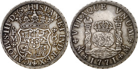 1771. Carlos III. México. FM. 8 reales. (AC. 1103). Columnario. Leves marquitas. Pátina. 26,94 g. EBC-.

1771. Carlos III. Mexico. FM. 8 reales. (AC...