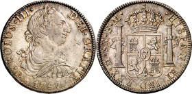 1787. Carlos III. México. FM. 8 reales. (AC. 1131). Leves impurezas. Precioso color. 26,94 g. EBC-/EBC+.

1787. Carlos III. Mexico. FM. 8 reales. (A...