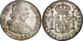 1797. Carlos IV. Guatemala. M. 8 reales. (AC. 890). Bella. Rara así. 27,01 g. EBC+.

1797. Carlos IV. Guatemala. M. 8 reales. (AC. 890). Nice. Rare ...