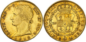 1812. José Napoleón. Madrid. RS. 320 reales. (AC. 56) (Cal.Onza 1190). Atractiva. Moneda exenta del pago de tasas de exportación. This coin is exempt ...