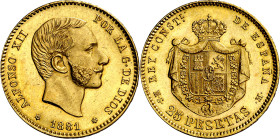 1881*1881. Alfonso XII. MSM. 25 pesetas. (AC. 82). Bella. 8,06 g. S/C-.

1881*1881. Alfonso XII. MSM. 25 pesetas. (AC. 82). Nice. 8,06 g. S/C-.