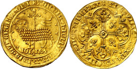* Francia. Juan II (1350-1364). 1 mouton d'or. (Fr. 280) (D. 291). Bella. Moneda exenta del pago de tasas de exportación. This coin is exempt of any e...