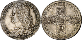 Gran Bretaña. 1746. Jorge II. 1/2 corona. (KM. 584.3). LIMA bajo el busto. Bella. Preciosa pátina. Rara. AG. 15,03 g. EBC+.

Great Britain. 1746. Ge...