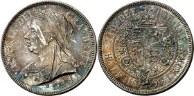 Gran Bretaña. 1893. Victoria. 1/2 corona. (KM. 782). Pátina. Rara así. AG. 14,13 g. S/C-.

Great Britain. 1893. Victoria. 1/2 crown. (KM. 782). Pati...