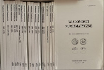AA.VV. Wiadomosci Numizmatyczne. Lotto di 34 Riviste: Warszawa No. 1-1957 – No. 14-1960 – 1961 – No. (16-17)-1961 – No. 31-1965 – No. 32-1965 – No. (1...
