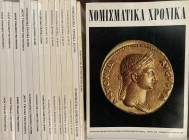 AA.VV. Annual Publication of the Hellenic Numismaty Society. Lotto di 15 Riviste. Atene: No. 5-6 1978 – No. 11 1992 – No.15 1996 – No. 16 1997 – No. 1...