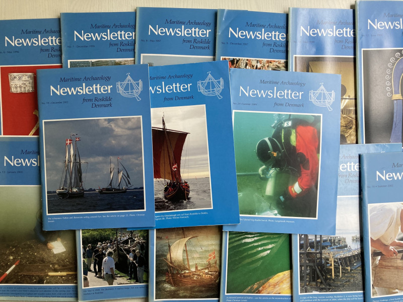 AA.VV. Maritime Archaeology Newsletter from Roskilde Denmark. Lotto di 15 Rivist...